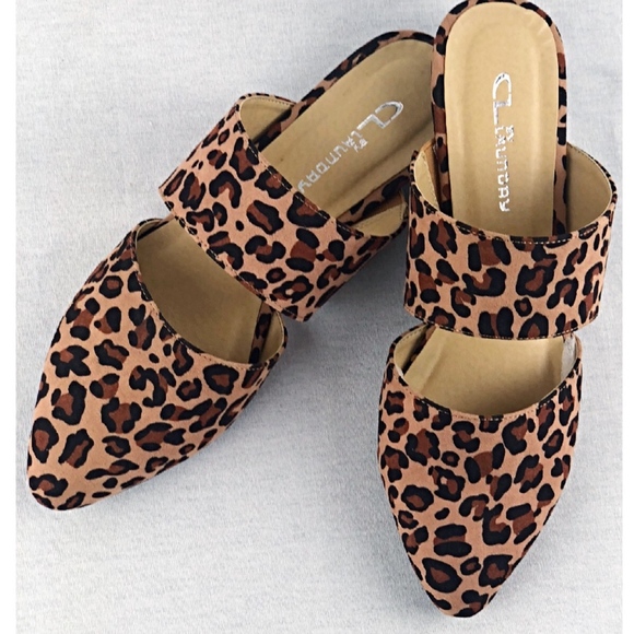 chinese laundry leopard mules